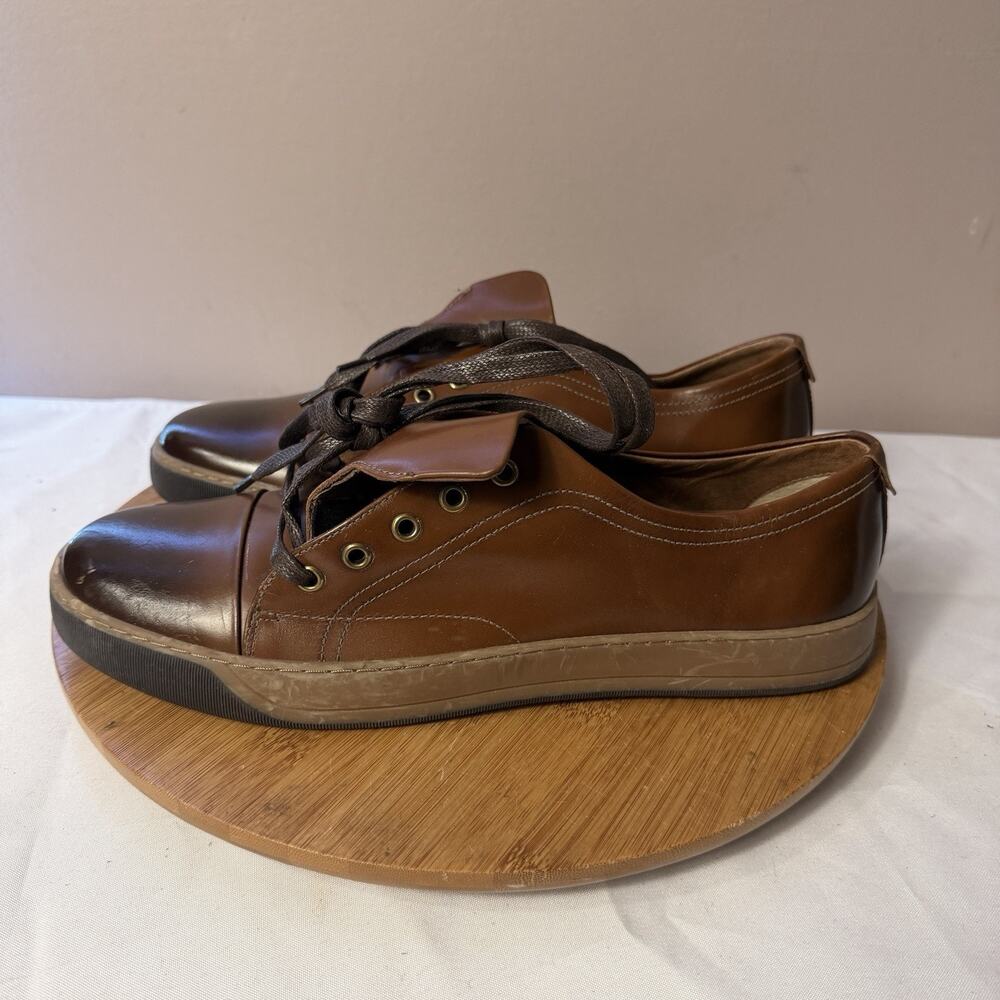 Johnston & Murphy J&M 1850 Allister Mens Sneakers Brown Leather Lace Up 11.5